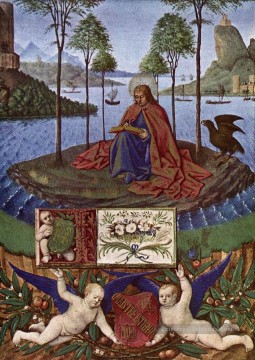 Saint Jean à Patmos Jean Fouquet Peinture à l'huile